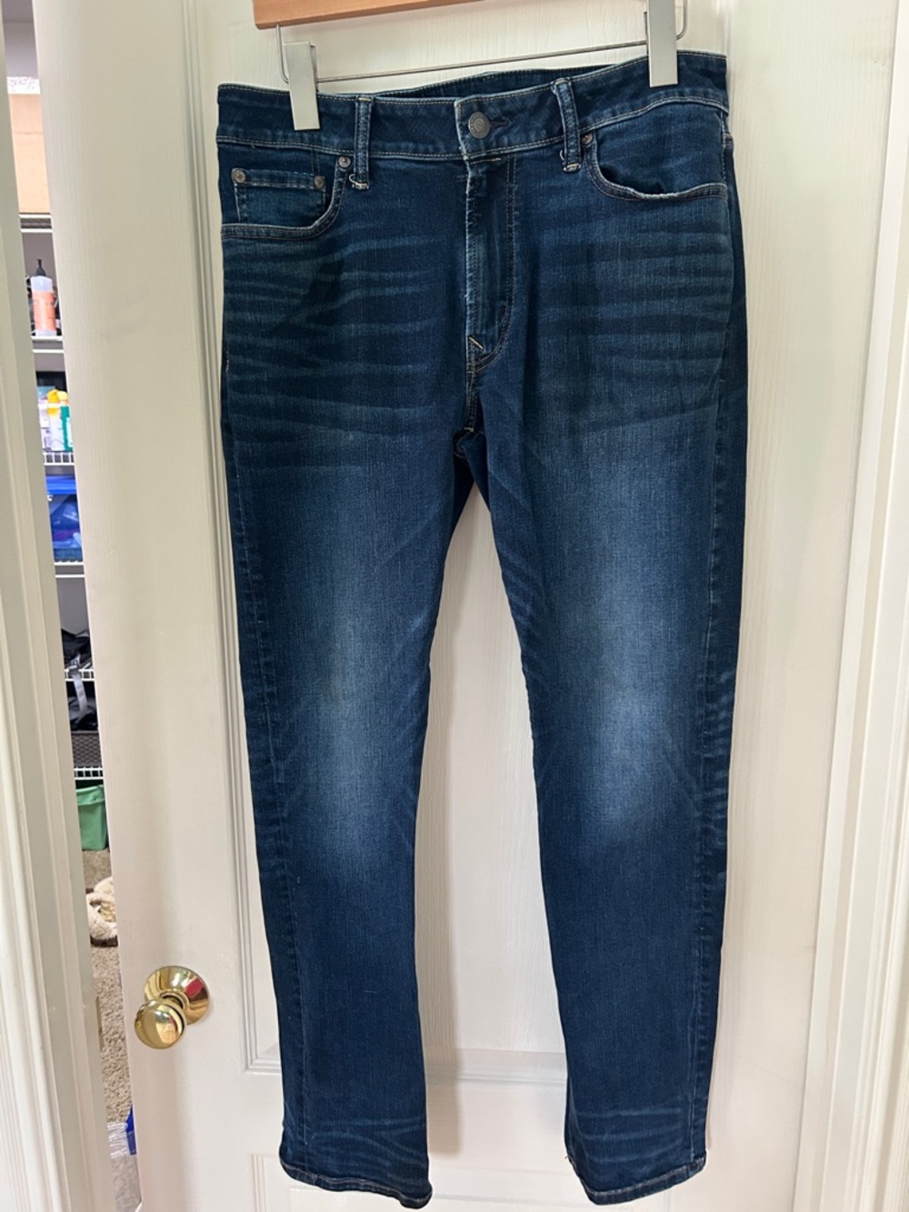 American Eagle Outfitters Men's Indigo Slim Straight Jeans